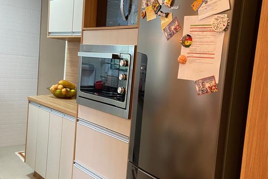 Cozinha de apartamento à venda com 2 quartos, 86m² em Vila Guarani, Santo André