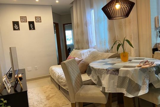 Sala de jantar de apartamento à venda com 2 quartos, 86m² em Vila Guarani, Santo André