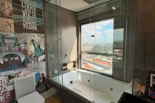 Banheiro de apartamento à venda com 2 quartos, 70m² em Vila Leopoldina, São Paulo