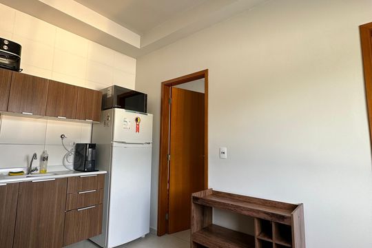 Cozinha de kitnet/studio à venda com 1 quarto, 30m² em Jardim Sabara, São Paulo