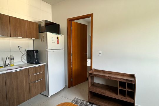 Cozinha de kitnet/studio à venda com 1 quarto, 30m² em Jardim Sabara, São Paulo