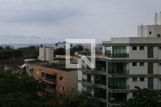 Vista da varanda de apartamento para alugar com 3 quartos, 160m² em Jardim Belmar, Guarujá