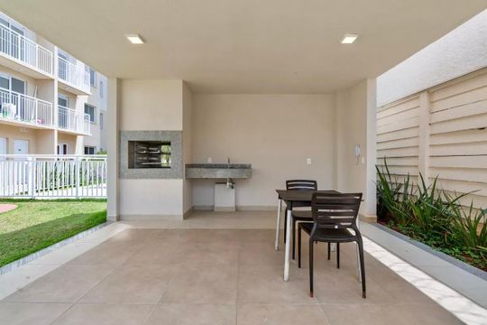 Área comum - Churrasqueira de apartamento à venda com 1 quarto, 32m² em Jardim Itacolomi, São Paulo