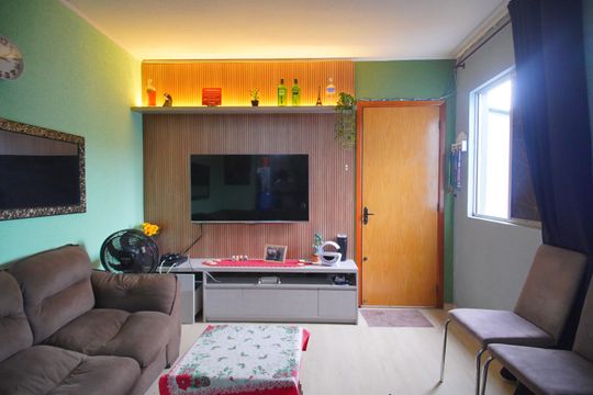 sala de apartamento para alugar com 2 quartos, 55m² em Santos Dumont, São Leopoldo