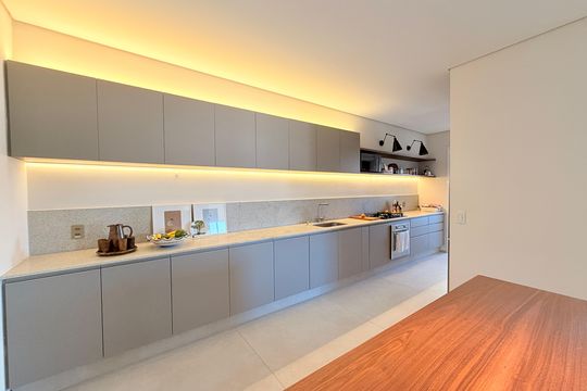 Cozinha de apartamento à venda com 3 quartos, 160m² em Parque do Colégio, Jundiaí