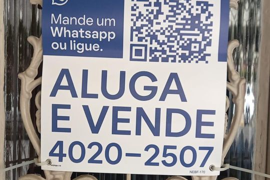 Plaquinha  de apartamento à venda com 1 quarto, 53m² em Lapa, São Paulo