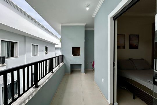 Varanda gourmet de apartamento para alugar com 1 quarto, 50m² em Ribeirão da Ilha, Florianópolis