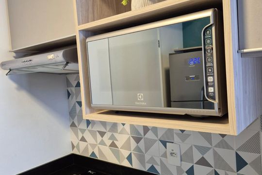 Cozinha de apartamento para alugar com 1 quarto, 38m² em Butantã, São Paulo