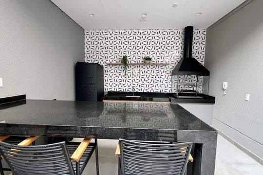 Área comum - Churrasqueira de apartamento para alugar com 1 quarto, 51m² em Vila Anglo Brasileira, São Paulo