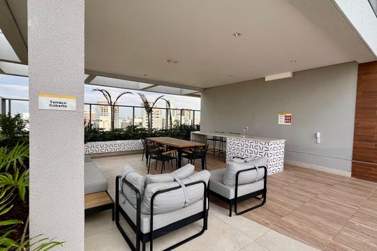 Área comum de apartamento para alugar com 1 quarto, 51m² em Vila Anglo Brasileira, São Paulo