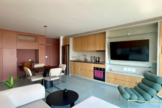 Sala de apartamento para alugar com 1 quarto, 51m² em Vila Anglo Brasileira, São Paulo