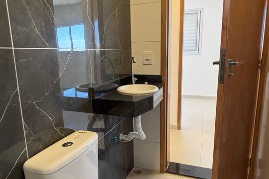 Banheiro de apartamento à venda com 2 quartos, 98m² em Utinga, Santo André