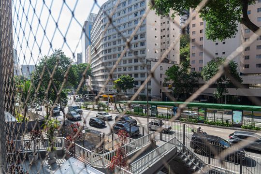 Vista da Sala de apartamento à venda com 2 quartos, 50m² em Consolação, São Paulo