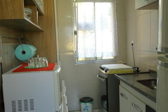 Cozinha  de apartamento à venda com 2 quartos, 44m² em Vila Ferreira, São Bernardo do Campo