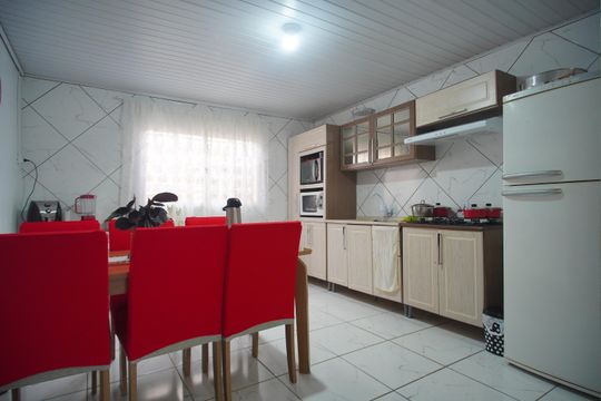 Cozinha de apartamento para alugar com 1 quarto, 80m² em Santos Dumont, São Leopoldo