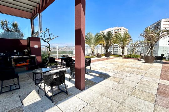 Área comum - Churrasqueira de kitnet/studio para alugar com 1 quarto, 38m² em Vila Augusta, Guarulhos