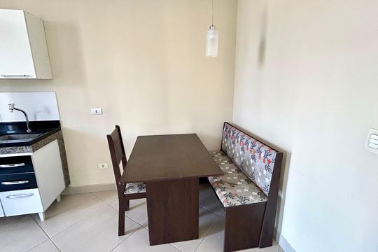 Cozinha de kitnet/studio para alugar com 1 quarto, 37m² em Vila Augusta, Guarulhos