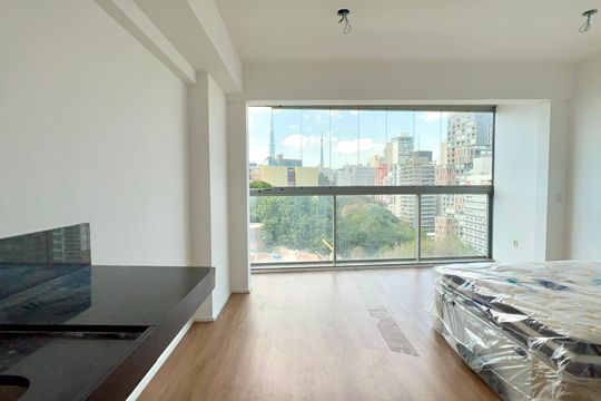 Cozinha de kitnet/studio à venda com 1 quarto, 27m² em Pinheiros, São Paulo