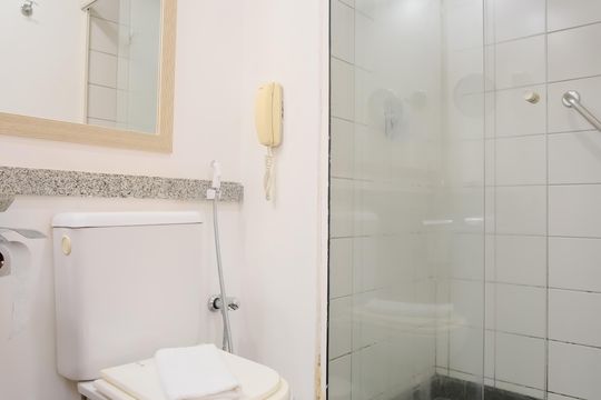 Banheiro de kitnet/studio à venda com 1 quarto, 29m² em Tatuapé, São Paulo