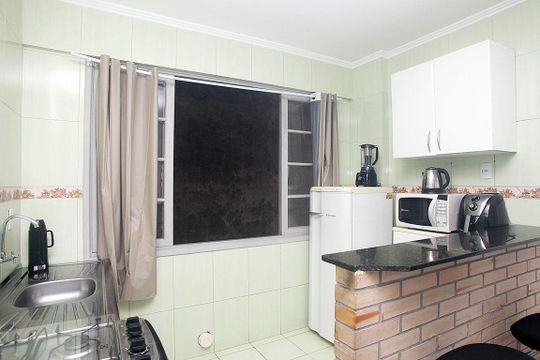 Cozinha de apartamento para alugar com 1 quarto, 56m² em Centro Histórico, Porto Alegre