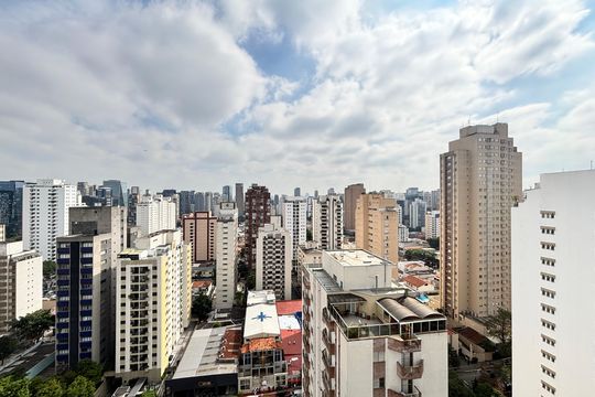 Vista de apartamento à venda com 3 quartos, 152m² em Vila Olímpia, São Paulo