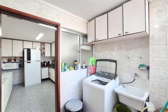 Área de Serviço de apartamento à venda com 3 quartos, 111m² em Baeta Neves, São Bernardo do Campo