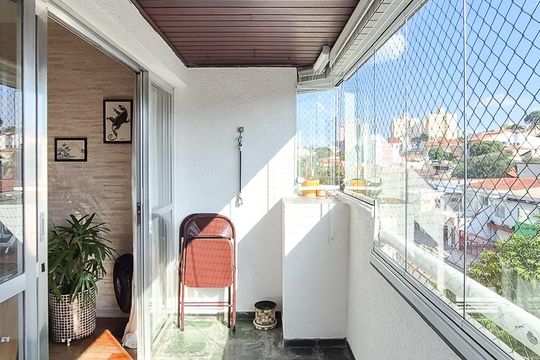Varanda da Sala de apartamento à venda com 3 quartos, 111m² em Baeta Neves, São Bernardo do Campo