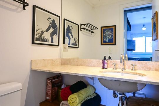Banheiro Suíte  de apartamento para alugar com 1 quarto, 59m² em Morumbi, São Paulo