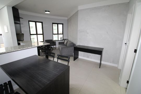 Sala de apartamento para alugar com 1 quarto, 52m² em Parque Residencial Aquarius, São José dos Campos