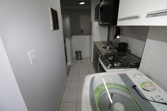 Área de Serviço de apartamento para alugar com 1 quarto, 52m² em Parque Residencial Aquarius, São José dos Campos