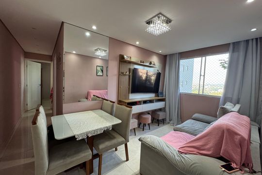 Sala de apartamento à venda com 2 quartos, 47m² em Jardim do Lago, Osasco