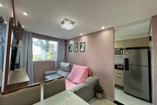 Sala de apartamento à venda com 2 quartos, 47m² em Jardim do Lago, Osasco