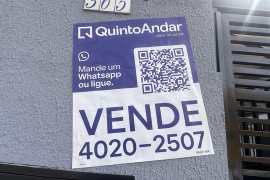 Placa de apartamento à venda com 2 quartos, 59m² em Centro, São Bernardo do Campo