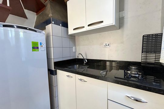 Cozinha de kitnet/studio para alugar com 1 quarto, 50m² em Santa Monica, Florianópolis