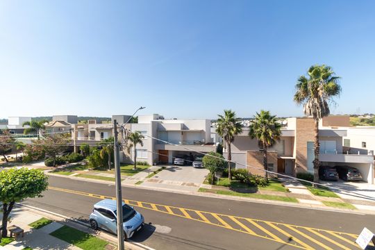 Vista da Sacada da Suite 03 de casa de condomínio à venda com 4 quartos, 280m² em Residencial Parque dos Alecrins, Campinas