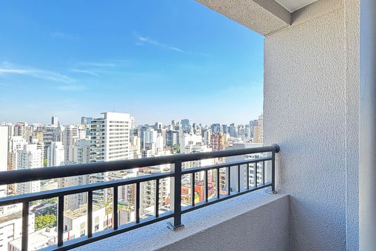 Varanda de apartamento para alugar com 1 quarto, 25m² em Vila Nova Conceição, São Paulo
