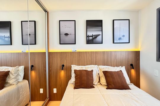 Suíte de apartamento para alugar com 1 quarto, 25m² em Vila Nova Conceição, São Paulo