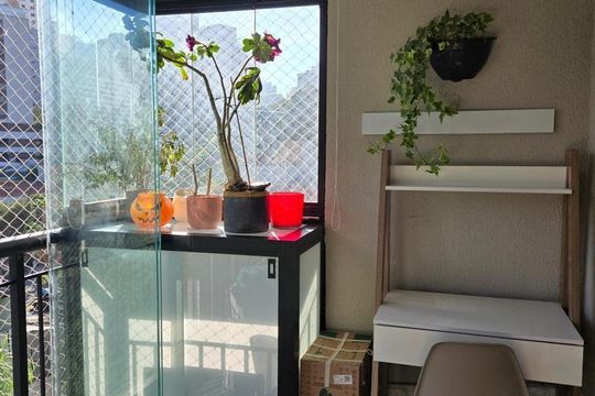Varanda de apartamento à venda com 2 quartos, 60m² em Vila Romana, São Paulo