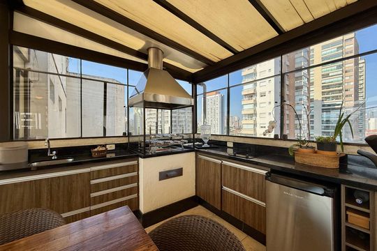 Terraço de apartamento à venda com 4 quartos, 320m² em Brooklin, São Paulo