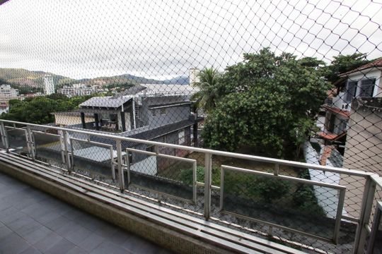 Varanda da Sala de apartamento à venda com 3 quartos, 100m² em Tanque, Rio de Janeiro