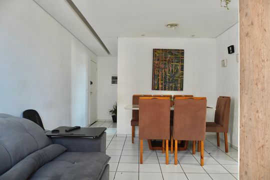 Sala de apartamento à venda com 3 quartos, 64m² em Vera Cruz, Belo Horizonte