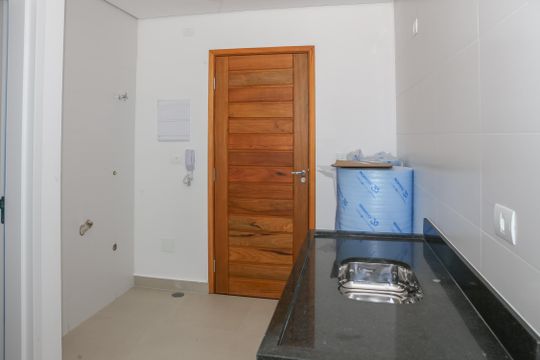 Cozinha de kitnet/studio à venda com 1 quarto, 33m² em Lapa, São Paulo