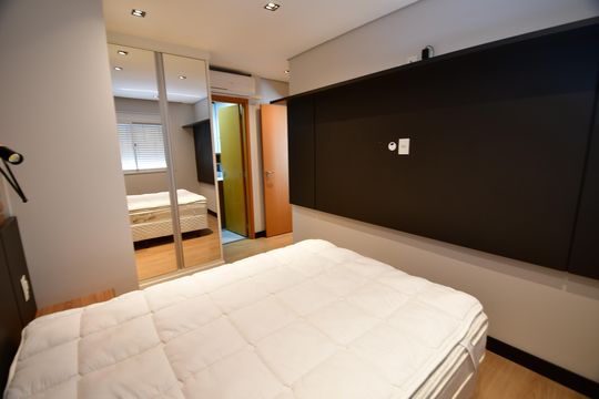 Quarto Suíte de apartamento à venda com 1 quarto, 61m² em Botafogo, Campinas