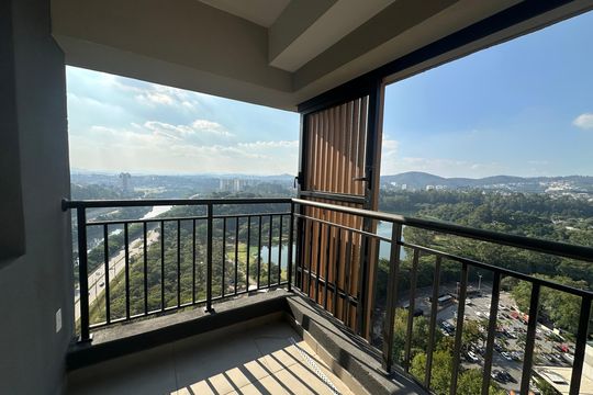 Varanda da Sala de apartamento para alugar com 3 quartos, 95m² em Alphaville Empresarial, Barueri