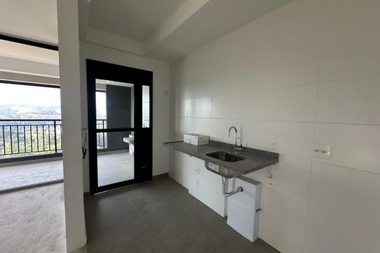 Cozinha de apartamento para alugar com 3 quartos, 95m² em Alphaville Empresarial, Barueri