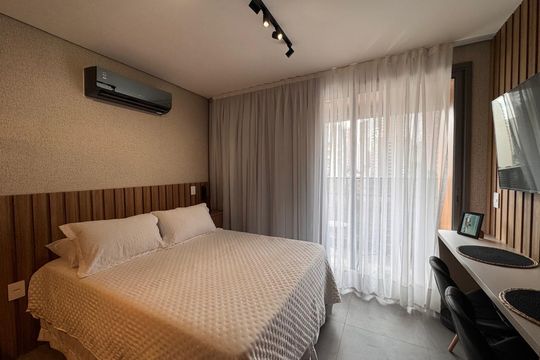 Sala de apartamento à venda com 1 quarto, 26m² em Vila Regente Feijó, São Paulo