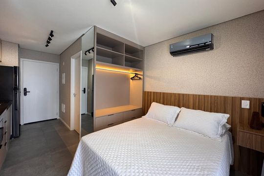 Sala de apartamento à venda com 1 quarto, 26m² em Vila Regente Feijó, São Paulo