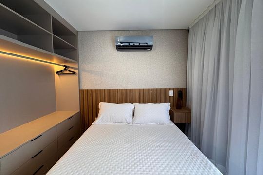 Sala de apartamento à venda com 1 quarto, 26m² em Vila Regente Feijó, São Paulo