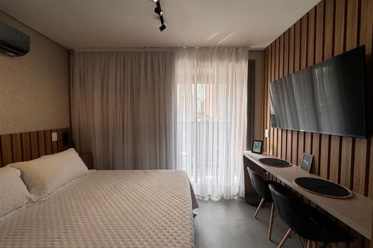 Sala de apartamento à venda com 1 quarto, 26m² em Vila Regente Feijó, São Paulo