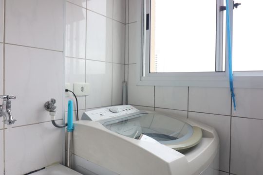 Área de Serviço de apartamento à venda com 1 quarto, 46m² em Vila Goncalves, São Bernardo do Campo
